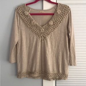 Hollister Tan Top Size S